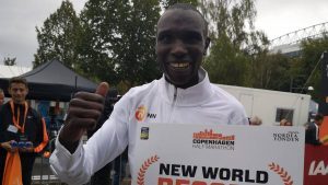 Geoffrey Kamworor au semi-marathon de Copenhague