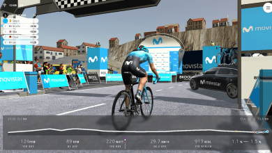 Capture of the MOVISTAR VIRTUAL CYCLING of Bkool