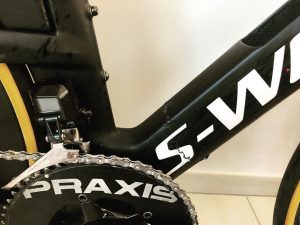 La bicicleta de TIm don después del accidente en el IRONMAN Italy