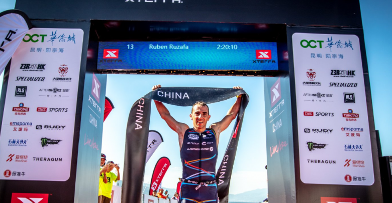 Rubén Ruzafa ganando el XTERRA China