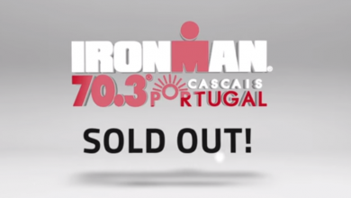 Ironman 70.3 cascais cuelga cartel de completo