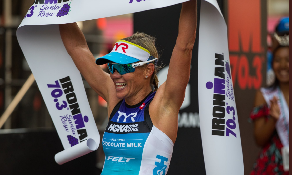 Mirinda Carfrae ganando un IRONMAN
