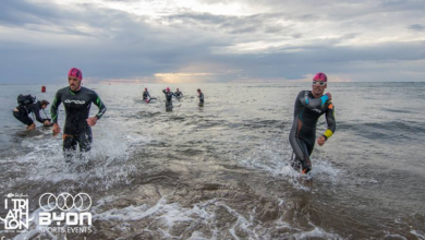 Segment de natation du triathlon Byon Sport