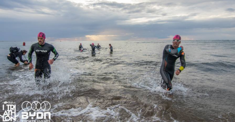 Segment de natation du triathlon Byon Sport