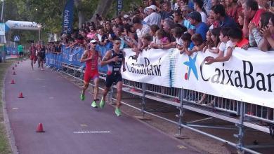 Mario Mola and Vicent Luis in the Banyones walking race