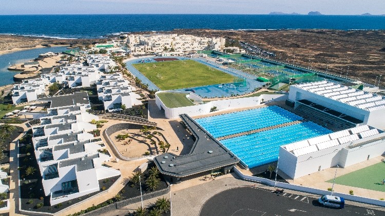 Panoramablick auf La Santa Club auf Lanzarote