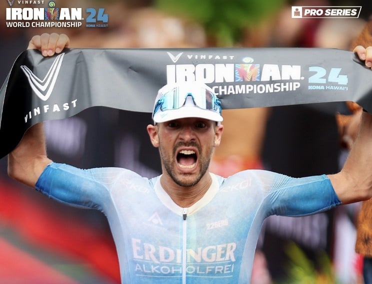 IRONMAN/ Imagen de Patrick Lange ganando en Kona 2024
