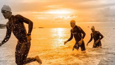Segmento de natación del Ibiza Half Triathlon