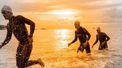 Segmento di nuoto dell'Ibiza Half Triathlon