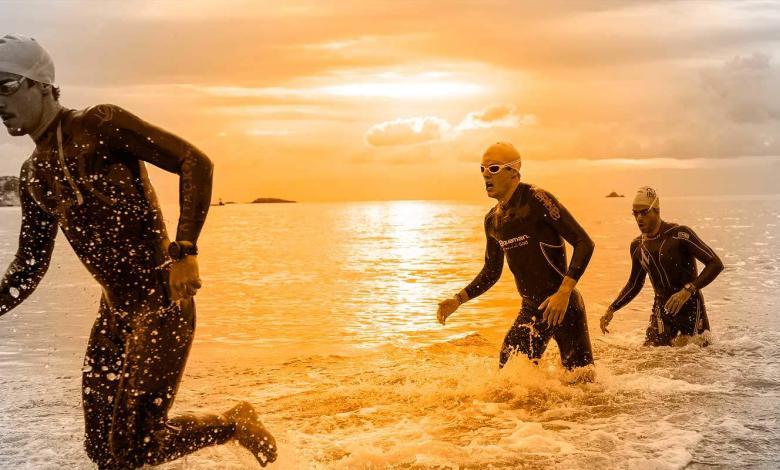 Segmento de natación del Ibiza Half Triathlon