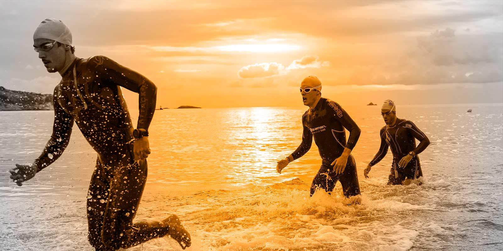 Segmento de natación del Ibiza Half Triathlon