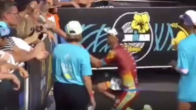 Iván Cáceres pede em casamento ironman kona