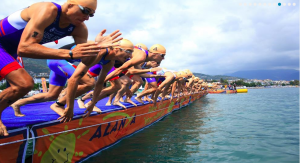 Départ Coupe d'Europe de triathlon Alanya