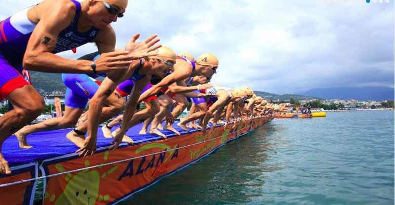 Départ Coupe d'Europe de triathlon Alanya