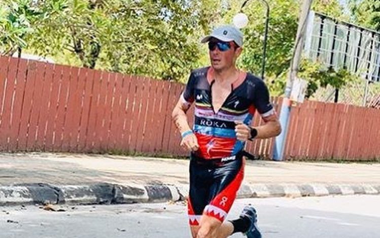 Javier Gómez Noya in gara all'IRONMAN Malesia