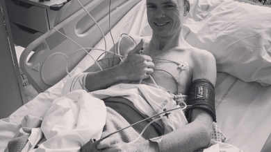 Chris Froome después de la operación
