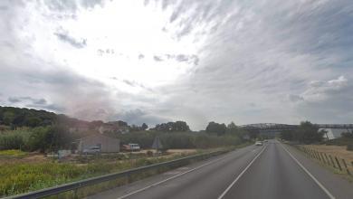 lugar del accidente, Palafolls (Maresme).