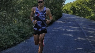 Víctor Arroyo entrenando