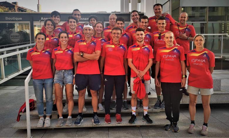 Spanisches Team und Triathlon