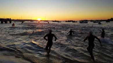 Salida natación IRONMAN 70.3 Cascais