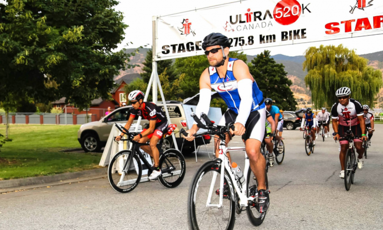 A bicicleta em um Ultraman