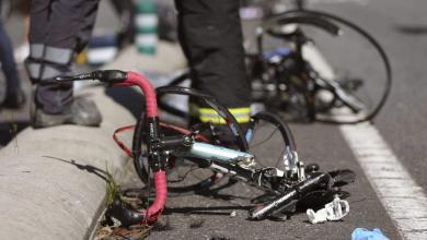 Image d'archive, accident de vélo