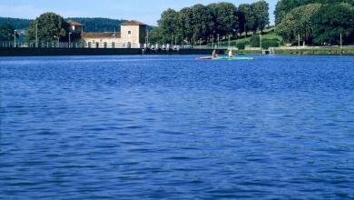 l Embalse de Trasona , natación Half Triathlon FEstival