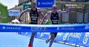 Arrival at the finish line in the Madrid World Cup 2019