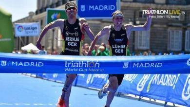 Arrival at the finish line in the Madrid World Cup 2019