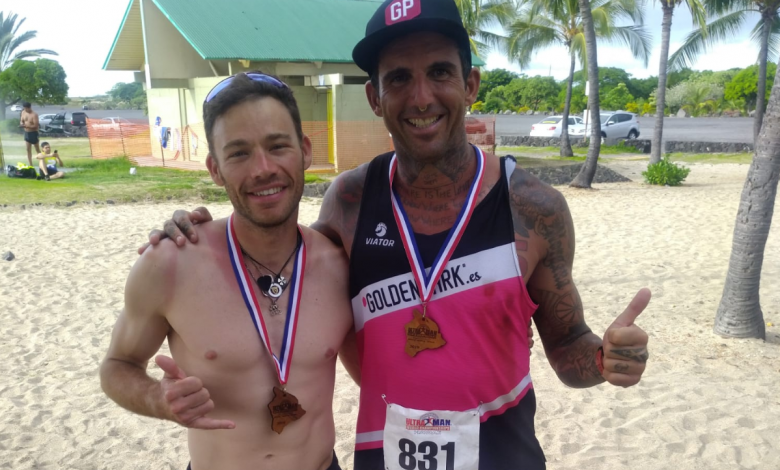 Marc Puig y Josef Arjam en el Campeoanto del Mundo Ultraman