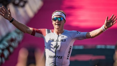 Kristian Blummenfelt ganando el IRONMAN 70.3 Bahrain