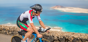 Cycling segment of the IRONMAN Lanzarote