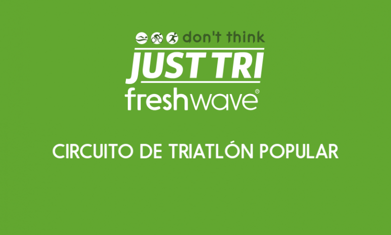 Famoso logo del circuito di triathlon Just Tri