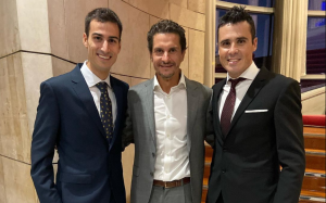 Mario Mola, Iván Raña y Javier Gómez Noya en la gala del COE 2019