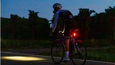 Luz de freno en la bicicleta