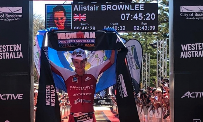 Alistair Brownlee wins the IRONMAN Westerm Australia