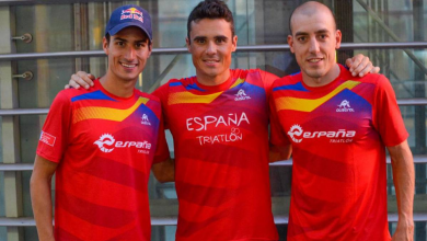 Mario Mola, Javier Gómez Noya y Fernando Alarza