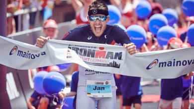 Jan Frodeno ganando el IRONMAN Frankfurt