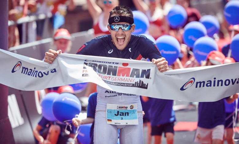 Jan Frodeno winning the IRONMAN Frankfurt