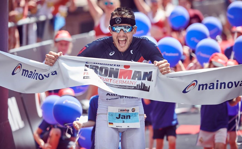 Jan Frodeno ganando el IRONMAN Frankfurt