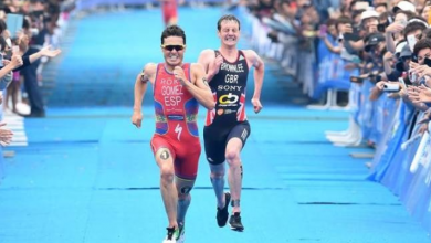 avier Gómez Noya y Alistair Brownlee en un sprint