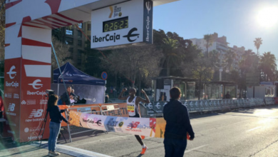 Rhonex Kipruto  batiendo el récord del mundo en Valencia