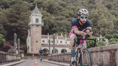 Fahrradsegment des Janda und Sierra Triathlon