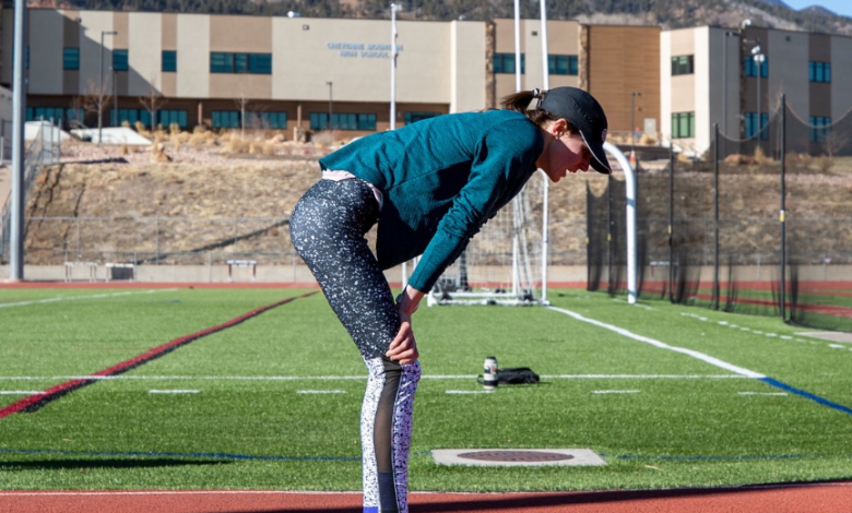 Entrenamiento de series en pista de Gwen Jorgensen