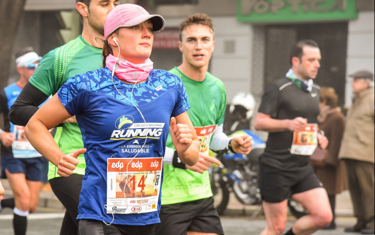 Mireia Belmonte in the half marathon of Seville