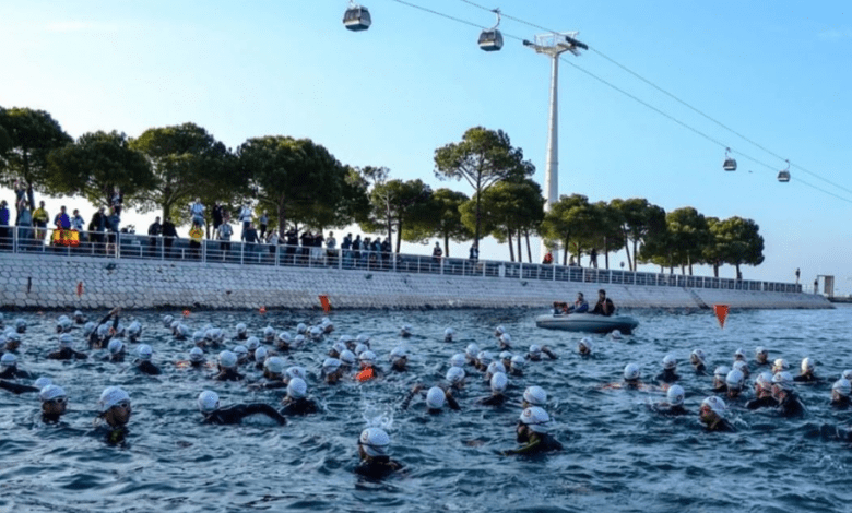 Início da natação no Challenge LIsboa