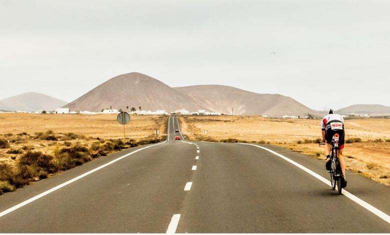 Cycling segment of IRONMAN 70.3 Lanzarote