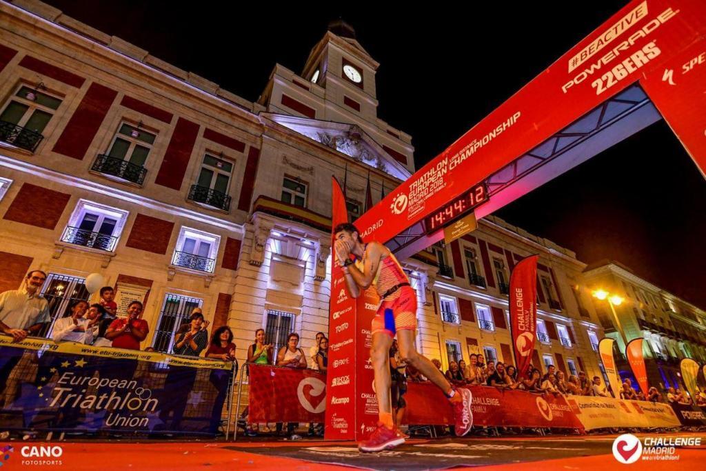 Meta del Challenge Madrid en la Puerta del Sol