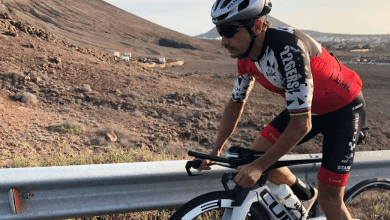 Iván Raña treinando em Lanzarote