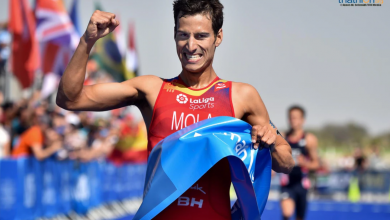 Mario Mola winning the WTS Abu Dhabi in 2019